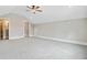 Neutral bedroom with carpet, ceiling fan, and two doorways leading to other rooms at 1485 Bourne Xing, Mount Pleasant, SC 29466