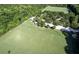 Aerial view of soccer fields surrounded by lush green trees with sports complex at 1616 Dotterers Run, Charleston, SC 29414