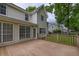Well-maintained back deck perfect for outdoor entertaining with convenient access to the home's interior at 1616 Dotterers Run, Charleston, SC 29414