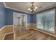 Dining room featuring natural light, hard wood floors, and a decorative chandelier at 1616 Dotterers Run, Charleston, SC 29414