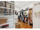 Spacious walk-in closet with custom shelving at 1809 Rushland Grove Ln, Johns Island, SC 29455