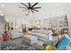 Inviting living room with hardwood floors, comfortable seating, and an open layout at 1903 Bolden Dr, Mount Pleasant, SC 29466