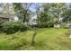 Spacious backyard featuring lush greenery, a storage shed, and ample space for outdoor activities and gardening at 1909 Swift Ave, Charleston, SC 29407