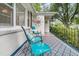 Cozy front porch with comfortable seating, a patterned rug, and decorative accents at 1909 Swift Ave, Charleston, SC 29407
