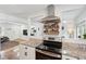 Modern kitchen features stainless steel appliances, granite countertops, and sleek white cabinetry at 2058 Bishop Dr, Charleston, SC 29414