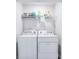 Bright laundry room with side by side appliances at 266 Ivory Shadow Rd, Summerville, SC 29486