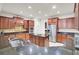 Spacious kitchen featuring an island, stainless appliances, and granite countertops at 349 Waterlily Way, Summerville, SC 29486