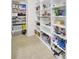 Organized walk-in pantry features ample shelving for optimal storage and easy access at 349 Waterlily Way, Summerville, SC 29486
