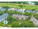 An aerial view of the community with a golf course and swimming pool at 408 Yacht Harbor Ct # Share 4, Isle of Palms, SC 29451