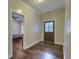 This hallway features a bedroom and an exterior door at 4385 Ten Shillings Way, Ravenel, SC 29470