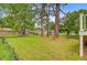 A view of the spacious backyard, with plenty of trees at 501 Joseph St, Charleston, SC 29412