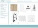 Kitchen selections featuring flooring, cabinet, hardware, lighting, faucet, backsplash, and countertop options at 629 Marsh Cove Cir, Summerville, SC 29486