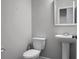 Bathroom featuring toilet and pedestal sink at 717 Butter Rd, Bonneau, SC 29431