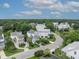 Aerial view of a neighborhood featuring well-manicured lawns and tree-lined streets at 732 Gate Post Dr, Mount Pleasant, SC 29464