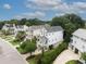 An aerial view of charming homes with lush landscaping in a suburban community at 732 Gate Post Dr, Mount Pleasant, SC 29464