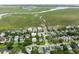 Aerial view of a neighborhood near a marsh at 732 Gate Post Dr, Mount Pleasant, SC 29464