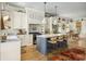 Bright, open kitchen features a large island, stainless appliances, and stylish decor at 732 Gate Post Dr, Mount Pleasant, SC 29464