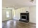 Bright living room with sleek fireplace, ceiling fan, and fresh paint at 101 Limerick Cir, Summerville, SC 29483