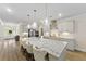 Modern kitchen with an oversized island, stainless steel appliances, and ample cabinet space at 1017 Saltwater Cir, Johns Island, SC 29455