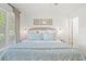 Inviting bedroom with three framed pictures above the bed and lots of natural light at 1326 Sea Elder Dr, Kiawah Island, SC 29455