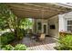 Back porch with overhead cover, outdoor dining, and tv at 1431 Whispering Oak Trl, Mount Pleasant, SC 29466