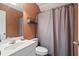 Bathroom featuring single sink vanity, neutral paint, and a shower at 1431 Whispering Oak Trl, Mount Pleasant, SC 29466