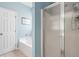 Fresh, clean bathroom with a tub, separate shower, and white fixtures, providing a relaxing space at 1431 Whispering Oak Trl, Mount Pleasant, SC 29466