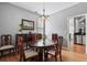 Elegant dining room featuring hardwood floors and classic furnishings at 1431 Whispering Oak Trl, Mount Pleasant, SC 29466