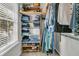 Organized closet with shelves, clothing racks, and storage, offering ample space at 1433 Oaklanding Rd, Mount Pleasant, SC 29464