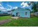 This fenced backyard has a well-maintained lawn and a patio with outdoor seating at 160 Lancashire Rd, Summerville, SC 29486