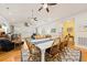 Spacious living room with hardwood floors, comfortable seating, and bright, open space at 1604 Jungle Rd, Edisto Island, SC 29438