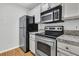 Kitchen with stainless steel appliances, a modern oven, and plenty of storage space at 2011 N Hwy 17 # 2200H, Mount Pleasant, SC 29466