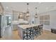 Modern kitchen featuring a large island, stainless steel appliances, and ample cabinet space at 2038 Sea Water Dr, James Island, SC 29412