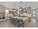 Spacious kitchen features a large island, pendant lighting, and modern appliances at 2038 Sea Water Dr, James Island, SC 29412