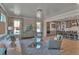Inviting living room adjacent to a modern kitchen, perfect for entertaining and everyday living at 2038 Sea Water Dr, James Island, SC 29412