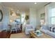 Inviting open-concept living area with views of the dining and kitchen space, filled with natural light at 204 Michigan Ave # C-5 - 11, Folly Beach, SC 29439