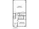 Detailed floorplan showing the layout of the first floor, including the garage, foyer, and bedroom at 205 Somerset Acres Dr, Summerville, SC 29486