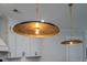 Close up view of the kitchen's elegant pendant lighting at 2408 Bent Oak Rd, Mount Pleasant, SC 29466