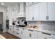 Contemporary kitchen featuring stainless steel appliances, white cabinets, and a gas cooktop at 2408 Bent Oak Rd, Mount Pleasant, SC 29466