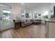 Bright living room with wood floors, neutral paint, and natural light at 2408 Bent Oak Rd, Mount Pleasant, SC 29466
