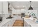 Bright kitchen with white cabinets, modern stainless steel appliances, and a farmhouse sink at 2828 Wagner Way, Mount Pleasant, SC 29466
