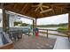 Spacious covered boat dock offering shade and protection, perfect for relaxing while enjoying waterfront activities at 2834 Parkers Landing Rd, Mount Pleasant, SC 29466