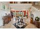Grand foyer with marble floors, columns, and high ceilings showcasing elegant interior details at 2834 Parkers Landing Rd, Mount Pleasant, SC 29466