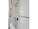 Bathroom showcasing white subway tile shower and chrome fixtures at 4 Beaufain St # 207, Charleston, SC 29401