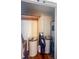 Closet with golf clubs and other storage items, offering practical space for organizing belongings and equipment at 4 Beaufain St # 207, Charleston, SC 29401
