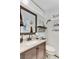 Bathroom with white walls, vanity, and nautical decorations at 414 Birch Ave, Goose Creek, SC 29445