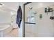 Bathroom featuring a walk-in shower, soaking tub, and updated fixtures for a spa-like feel at 4272 Persimmon Woods Dr, Charleston, SC 29420