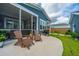 Outdoor patio with seating, perfect for entertaining and enjoying the backyard view at 436 Ripple Park Dr, Summerville, SC 29486