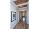 Stunning entryway featuring hardwood floors and a unique decorative wood ceiling design at 436 Ripple Park Dr, Summerville, SC 29486