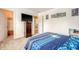 Bright bedroom with an adjacent walk-in closet offers great storage at 708 Professor Dr, Ladson, SC 29456